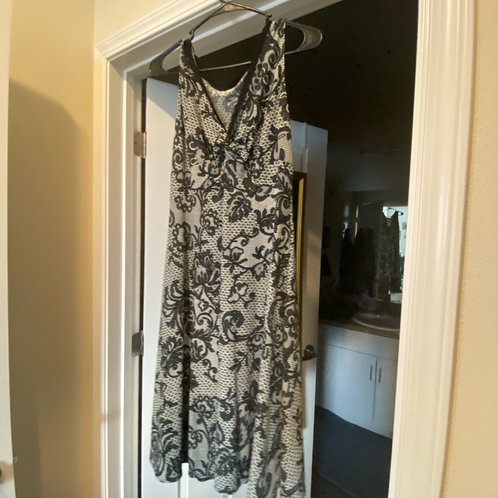 Black and white dress